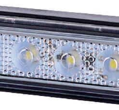 Luz de galibó LED, 0,5 / 1 W, rectangular, 12 / 24 V, blanca, 82 x 31 x 15 mm, 4 LED, gopart