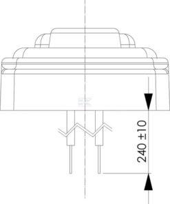 Luz de galibó LED, 0,5 / 1 W, rectangular, 12 / 24 V, blanca, 82 x 31 x 15 mm, 4 LED, gopart