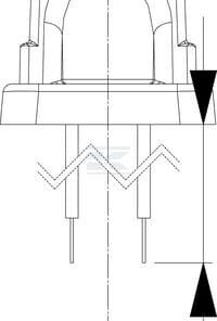 Luz de galibó LED, 0,5 / 1 W, rectangular, 12 / 24 V, roja, 255 x 24 x 27 mm, 2 LED, gopart