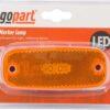 Luz de galibó LED, rectangular, 12 / 24 V, ámbar, 111 x 45 x 15 mm, gopart
