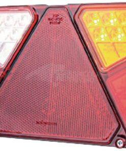Luz trasera multifunción LED, rectangular, dcha., 12-24 V, 242 x 134 x 36,5 mm, 7 pines, Kramp
