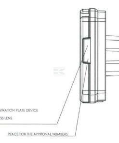 Luz trasera multifunción Izda. LED, rectangular, 12-24 V, 242 x 134 x 36,5 mm, 7 pines, Kramp
