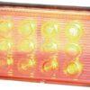 Luz trasera multifunción/multiposición LED, rectangular, 12-24 V, 107,4 x 46,7 x 23 mm, Kramp