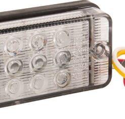Luz trasera multifunción/multiposición LED, rectangular, 12-24 V, 107,4 x 46,7 x 23 mm, Kramp