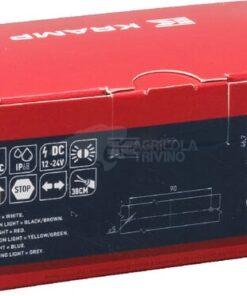 Luz trasera multifunción/multiposición LED, rectangular, 12-24 V, 107,4 x 46,7 x 23 mm, Kramp