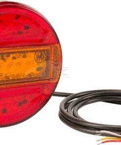 Luz trasera multifunción LED, redonda, 12-24 V, Ø 140 mm, Kramp