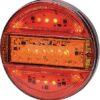Luz trasera multifunción LED, redonda, 12-24 V, Ø 140 mm, 5 pines, Kramp