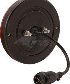 Luz trasera multifunción LED, redonda, 12-24 V, Ø 140 mm, 5 pines, Kramp