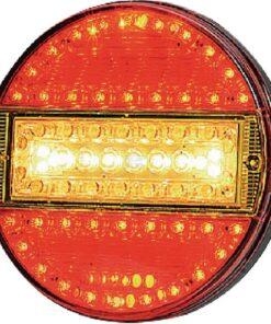 Luz trasera multifunción LED, redonda, 12-24 V, Ø 140 mm, Kramp
