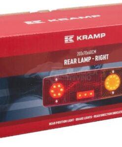 Luz trasera multifunción LED, rectangular, dcha., 12-24 V, 287,5 x 100,5 x 65 mm, Kramp