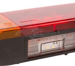 Luz trasera multifunción Izda. LED, rectangular, 12-24 V, 287,5 x 100,5 x 65 mm, 5 pines, Kramp