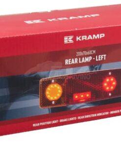 Luz trasera multifunción Izda. LED, rectangular, 12-24 V, 287,5 x 100,5 x 65 mm, 5 pines, Kramp