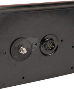 Luz trasera multifunción LED, rectangular, dcha., 12-24 V, 232 x 142 x 59 mm, 5 pines, Kramp