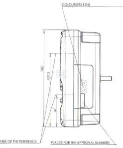 Luz trasera multifunción Izda. LED, rectangular, 12-24 V, 232 x 142 x 59 mm, Kramp
