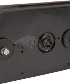 Luz trasera multifunción Izda. LED, rectangular, 12-24 V, 232 x 142 x 59 mm, 5 pines, Kramp
