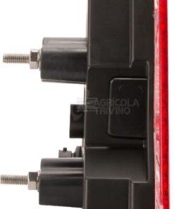 Luz trasera multifunción Izda. LED, triangular, 12-24 V, 163 x 144 x 38,8 mm, 5 pines, Kramp