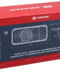 Luz trasera multifunción LED, rectangular, dcha., 12-24 V, 200,5 x 85 x 40 mm, Kramp 17 Luz trasera multifunción LED, rectangular, dcha., 12-24 V, 200,5 x 85 x 40 mm, Kramp