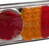 Luz trasera multifunción LED, rectangular, dcha., 12-24 V, 200,5 x 85 x 40 mm, 5 pines, Kramp
