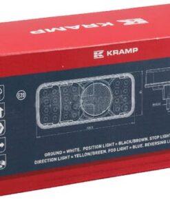 Luz trasera multifunción Izda. LED, rectangular, 12-24 V, 200,5 x 85 x 40 mm, Kramp