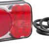 Luz trasera multifunción Izda. LED, rectangular, 12-24 V, 200,5 x 85 x 40 mm, Kramp