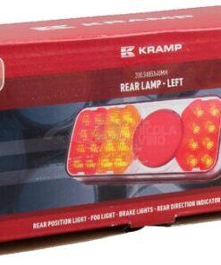 Luz trasera multifunción Izda. LED, rectangular, 12-24 V, 200,5 x 85 x 40 mm, Kramp