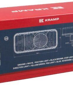 Luz trasera multifunción Izda. LED, rectangular, 12-24 V, 200,5 x 85 x 40 mm, Kramp