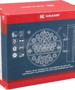 Luz posterior multifunción LED, redonda, 24 V, (con resistencia integrada), Ø142 mm, Kramp