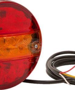 Luz posterior multifunción LED, redonda, 12 V, (con resistencia integrada), Ø142 mm, Kramp