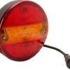 Luz posterior multifunción LED, redonda, 12 V, (con resistencia integrada), Ø142 mm, con 5 pines, Kramp