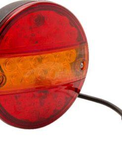 Luz posterior multifunción LED, redonda, 12 V, (con resistencia integrada), Ø142 mm, con 5 pines, Kramp