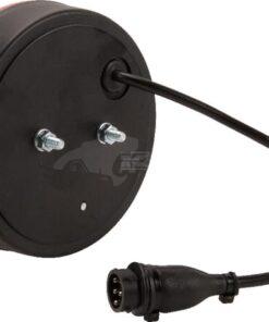 Luz posterior multifunción LED, redonda, 12 V, (con resistencia integrada), Ø142 mm, con 5 pines, Kramp