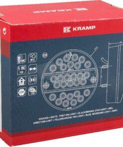 Luz posterior multifunción LED, redonda, 12 V, (con resistencia integrada), Ø142 mm, con 5 pines, Kramp