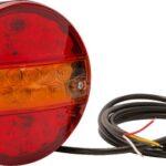 Luz trasera multifunción LED, redonda, 12-24 V, Ø 142 mm, Kramp