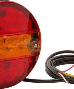 Luz trasera multifunción LED, redonda, 12-24 V, Ø 142 mm, Kramp