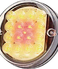 Luz trasera multifunción LED, redonda, 12-24 V, Ø 115 mm, 5 pines, Kramp