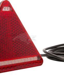 Luz trasera multifunción LED, triangular, dcha., 12-24 V, 163 x 144 x 38,8 mm, Kramp