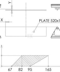 Luz trasera multifunción LED, triangular, dcha., 12-24 V, 163 x 144 x 38,8 mm, 5 pines, Kramp