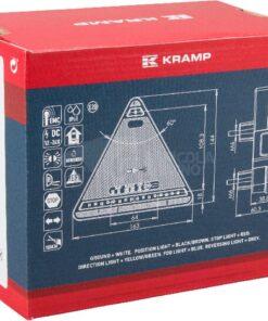 Luz trasera multifunción LED, triangular, dcha., 12-24 V, 163 x 144 x 38,8 mm, Kramp