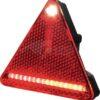 Luz trasera multifunción LED, triangular, dcha., 12-24 V, 163 x 144 x 38,8 mm, Kramp
