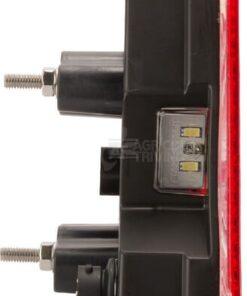 Luz trasera multifunción LED, triangular, dcha., 12-24 V, 163 x 144 x 38,8 mm, 5 pines, Kramp