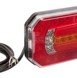 Luz trasera multifunción Izda. LED, rectangular, 12-24 V, 236 x 104 x 61,5 mm, Kramp