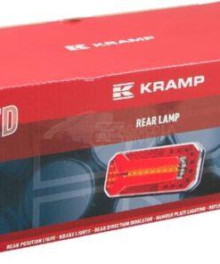 Luz trasera multifunción Izda. LED, rectangular, 12-24 V, 236 x 104 x 61,5 mm, 5 pines, Kramp