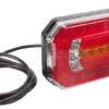Luz trasera multifunción Izda. LED, rectangular, 12-24 V, 236 x 104 x 61,5 mm, Kramp