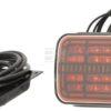 Luz posterior multifunción LED, rectangular, 12 V, (con resistencia integrada), 200,5 x 85,3 x 28,9mm, Kramp