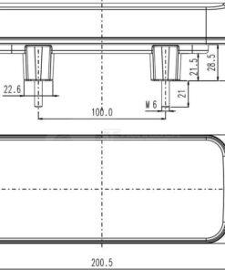 Luz trasera rectangular multifuncional LED 12-24V, 200,5 x 85,3 x 28,9 mm, Kramp 11 Luz trasera rectangular multifuncional LED 12-24V, 200,5 x 85,3 x 28,9 mm, Kramp