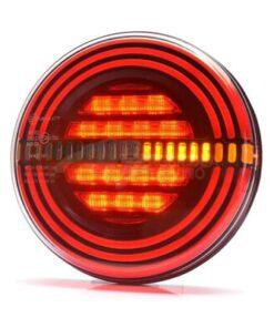 Luz posterior multifunción LED, redonda, 12 V, (con resistencia integrada), Ø 142 mm, Kramp