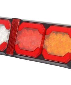 Luz trasera multifunción LED, 12-24V, 295x100x30 mm, cable de 1,5 m, blanco/naranja/rojo, Kramp