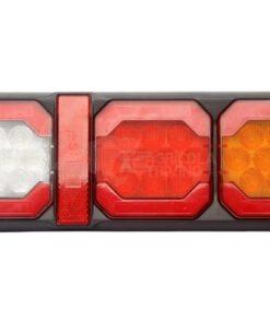 Luz trasera multifunción LED, 12-24V, 295x100x30 mm, cable de 1,5 m, blanco/naranja/rojo, Kramp