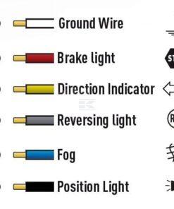 Piloto trasero multifunción LED, derecho, rojo/naranja/blanco, 12-24V, 236x104x40.5mm