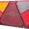 Luz trasera multifunción Izda. LED, rectangular, 12-24 V, 242 x 134 x 36,5 mm, Kramp